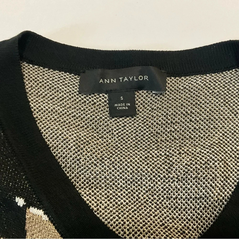 Ann Taylor Women's Sweater - Black, Brown, White size small true to size - Picture 9 of 14